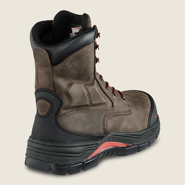 Red Wing Safety Boots King Toe® Adc - 8-inch Waterproof Csa Metguard Toe - Dark Grey - Mens BNO08931